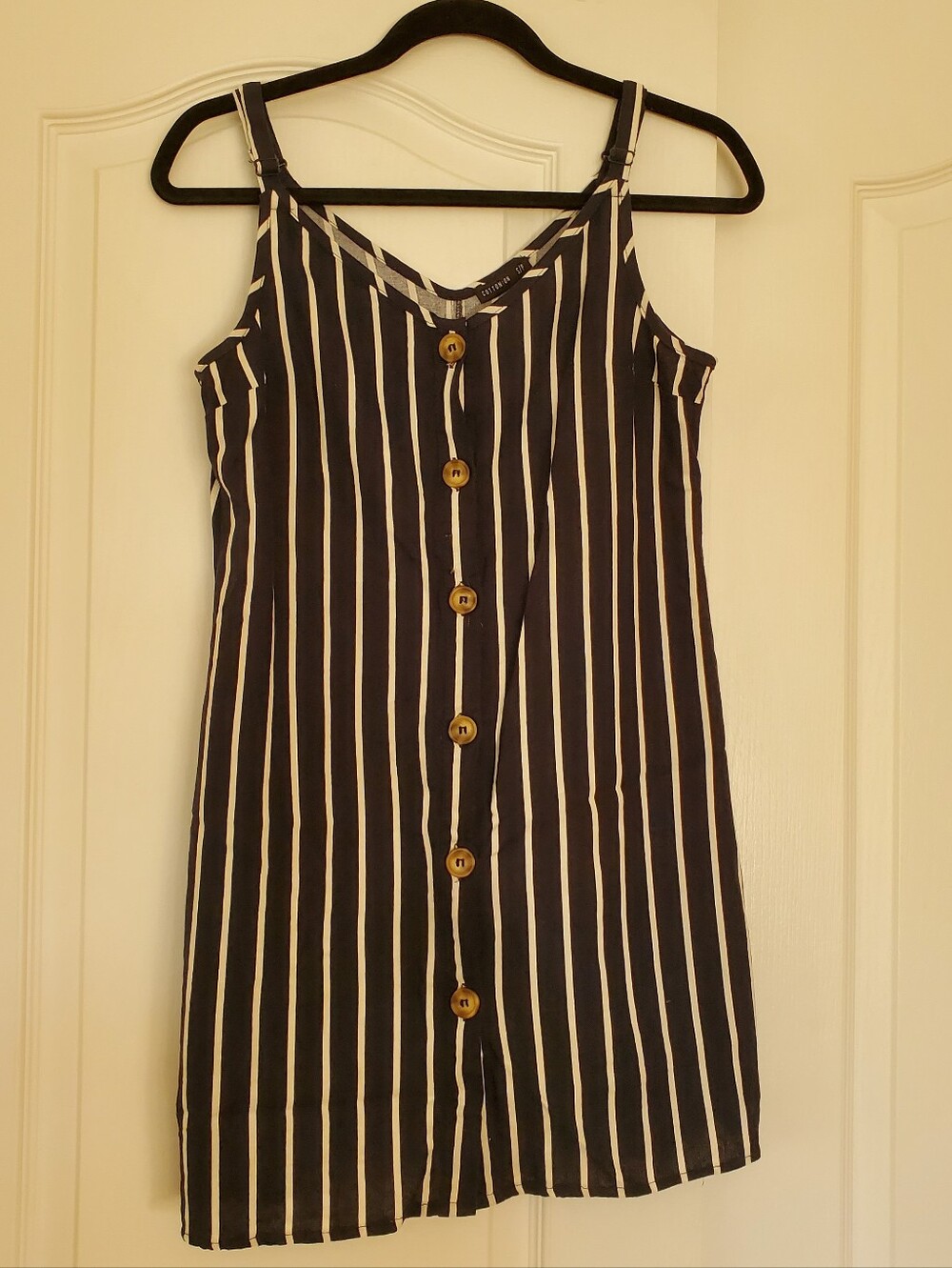 Cotton On Navy and White Striped Dress